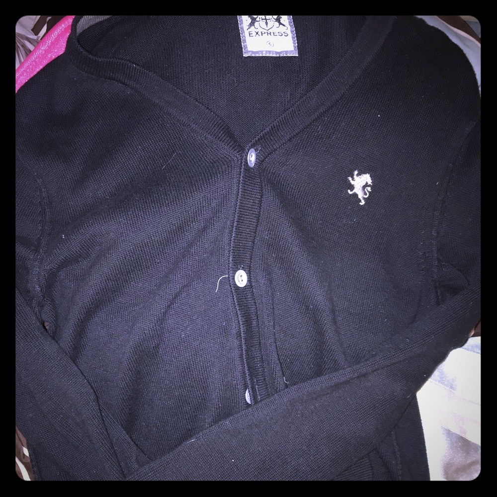 Black express cardigan